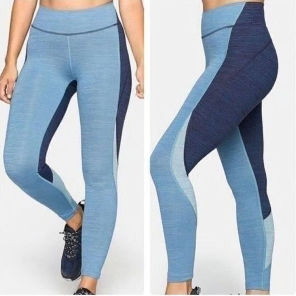 Outdoor Voices Zoom Techsweat Multi Colorblock Leggings Size Small 47921